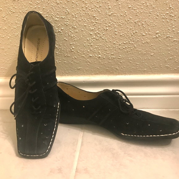 BCBGMaxAzria Shoes - BCBGMAXAZRIA perforated suede leather loafers
